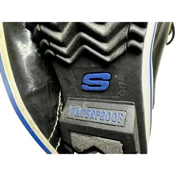 Skechers Waterproof Thinsulate Insulation Plaid Lace Up Rain Boots Women's 10 - Picture 7 of 9